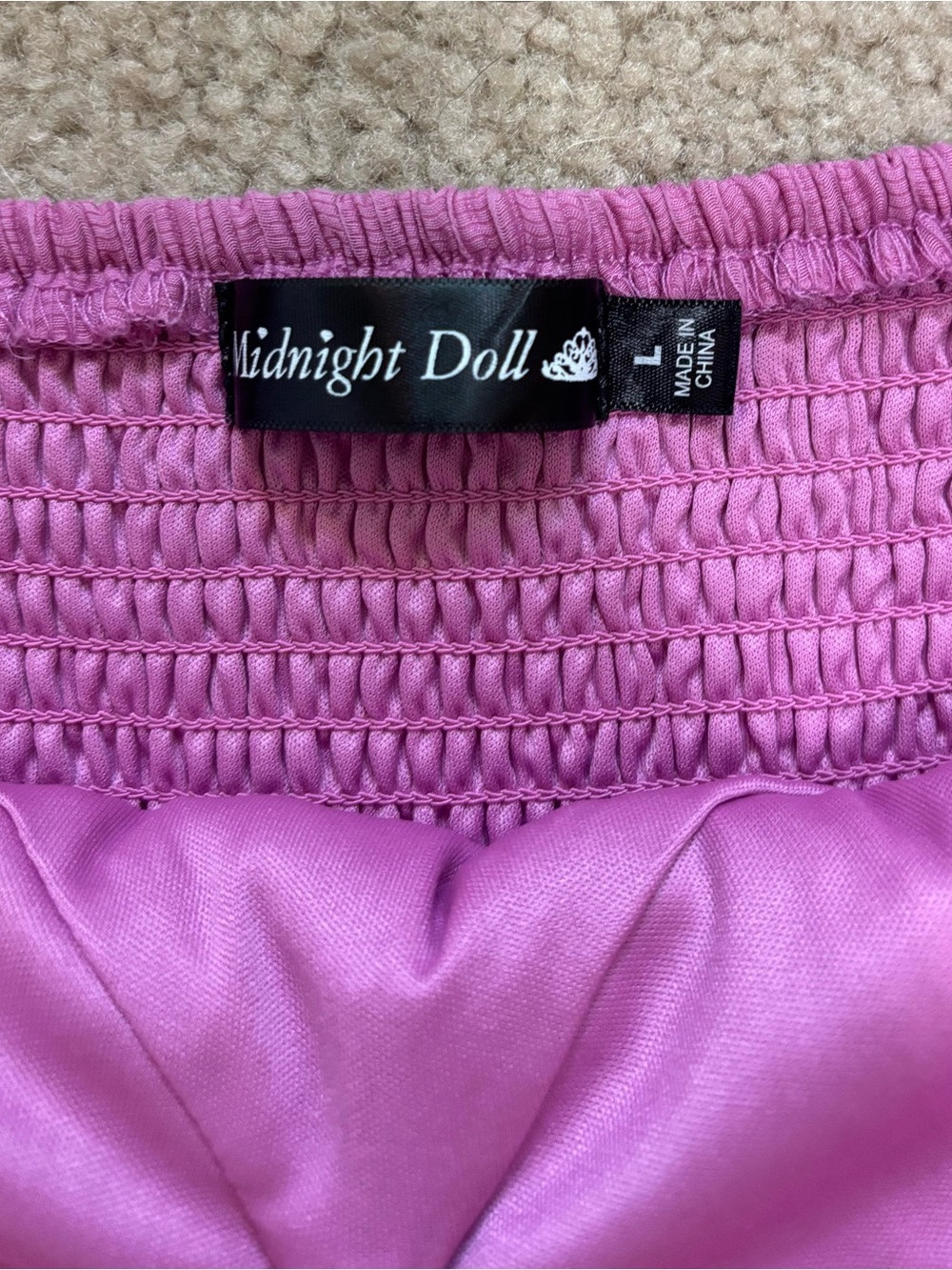 Pink Ruffle Mini Dress - Picture 2 of 4